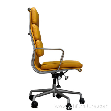 Brown High Back Visitor Executive Swivel Office Chair